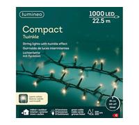 VARZI Serie Di Luci Natale Compact Ghirlanda Twinkle Bianco Caldo 1000 LED 22,5m Natale dal 1956