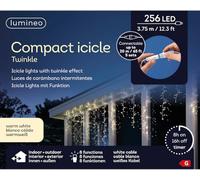 VARZI Serie Di Luci Natale Compact Icicle Twinkle Luce Calda 256 LED 3,75m Natale dal 1956