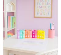 VARZI Set 6 Evidenziatori Coniglietto Mini 6,5cm - Colori Assortiti Soft O Fluo - Penne Evidenziatrici a Forma di Bunny per Scuola e Ufficio 1956