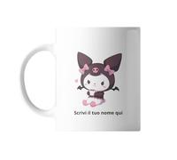 VARZI Tazza Hello Kitty Kuromi Personalizzabile, Idea Regalo Bambina, Diverse Stampe, Possibilità di Aggiungere il Tuo Nome 1956 (Fantasia 6)