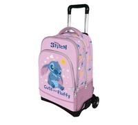 VARZI Zaino Trolley Scuola Stitch: Un Compagno di Viaggio Allegro e Pratico, Con Design Colorato e Spazioso, Perfetto per la Scuola e Ogni Avventura Quotidiana Con Penna Omaggio