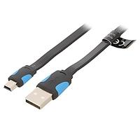 VAS-A14-B200 Cavo piattoUSB 2.0 USB A-Spina Mini USB-B 2m PVC VENTION