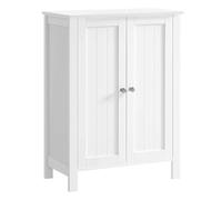 VASAGLE Armadio da Bagno Autoportante, con 2 Ripiani Regolabili | Mobile da Bagno, Organizzatore Portaoggetti, 60 x 30 x 80 cm, Bianco Nuvola, Collezione HELAN BCB60W