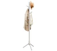 VASAGLE Attaccapanni da Terra, Appendiabiti in Legno a Forma di Albero, 8 Ganci, 3 Altezze, per Vestiti Cappelli Borse, Ingresso Camera da Letto Ufficio, Beige Cappuccino RCR004K01