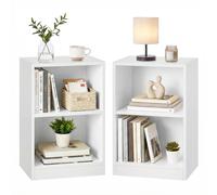 VASAGLE CUSTOS Collezione - Set di 2, Comodini con Scomparti Aperti, Tavolini co