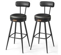 VASAGLE EKHO Collezione - Sgabelli Cucina Girevoli a 360° Set da 2, Sgabelli da