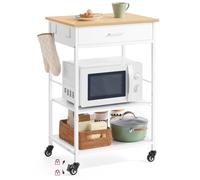 VASAGLE Isola da Cucina Mobile con Ruote, Carrello da Cucina, 45 x 60 x 90 cm, C