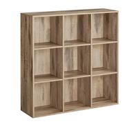 VASAGLE Libreria a 9 Cubi, Scaffale Espositore, 97,7 x 30 x 97,5 cm | Per Decorazioni, Souvenir, Piante, Giochi, per Studio, Ufficio, Soggiorno, Marrone Cammello, Collezione CUSTOS LBC177K01