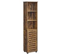VASAGLE Mobile da Bagno, Armadio Alto per Bagno, Organizzatore Portaoggetti, con