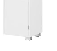 VASAGLE Mobile Sottolavabo, 2 Scomparti dietro le Ante, 60 x 30 x 60 cm | Mobile da Bagno, per Vari Tipi di Lavabo con o senza Colonna, con Piedini, Bianco Nuvola, CUSTOS BBK506W01