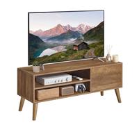 VASAGLE Mobile TV, con Anta e Scomparti Aperti, 120 x 40 x 49 cm