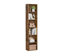 VASAGLE Scaffale a 6 Ripiani, Libreria, Scaffalatura Portaoggetti | Organizzatore con Scomparti, Ripiani Aperti, per Soggiorno, Ufficio, Marrone Vintage, Collezione CUSTOS LBC167K01