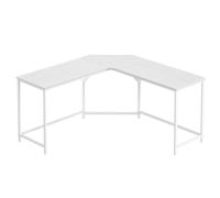 VASAGLE Scrivania Angolare, Scrivania per Computer a Forma di L, 149 x 149 x 76 cm, per Ufficio Studio Gaming, Bianco Acero LWD073W01