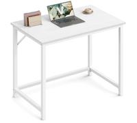 VASAGLE Scrivania per Computer, Postazione Lavoro, 50 x 80 x 76 cm, Scrivania da Ufficio, Studio Camera da Letto Soggiorno, Bianco Acero e Bianco Nuvola LWD038W44