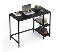 VASAGLE Scrivania per Computer, Scrittoio, 100 x 50 x 76 cm, Moderno, Tavolo da Lavoro, per Ufficio Camera da Letto Soggiorno, Nero Ebano LWD046B04