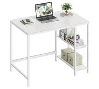 VASAGLE Scrivania per Computer, Scrittoio, 100 x 50 x 76 cm, Moderno, Tavolo da Lavoro, per Ufficio Camera da Letto Soggiorno, Bianco Acero LWD046W01