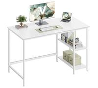 VASAGLE Scrivania per Computer, Scrittoio Moderno, 120 x 60 x 76 cm | Tavolo da Lavoro, per Ufficio Camera da Letto Soggiorno, Bianco Acero e Bianco Perla, Collezione BARNET LWD047W44