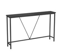 VASAGLE Tavolo Consolle Ingresso, Tavolo Stretto per Divano in Soggiorno, Salotto, Corridoio, Montaggio Facile, Grigio Antracite e Nero Inchiostro LNT020B04