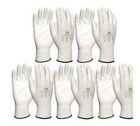 vasalat 101175161_SB5 Guanti da Lavoro, Bianco, 8