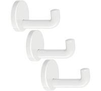 vasalat HEWI - Set di 3 ganci da parete in poliammide, profondità 100 mm, colore: Bianco puro
