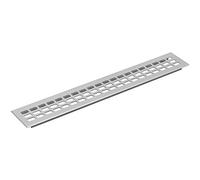 Vasalat Luftgitter 1000x80mm AL natur elox. Griglia di Ventilazione, Argento, 1000 x 80 mm