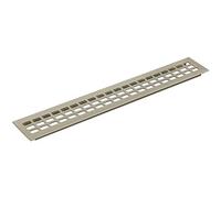 Vasalat Luftgitter 600x80,AL Titan EReffekt Griglia di Ventilazione, Effetto Acciaio Inossidabile Color Argento