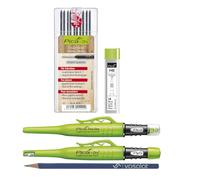 vasalat Pica Fine Dry 0.9 + Pica Dry + 10 mine di ricambio grafite, durezza H + 24 ricariche HB, grafite, lilla