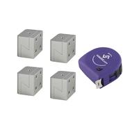 vasalat SVP Stufenverbinder 30x40x26mm Connettore per Scale, Argento