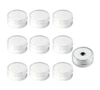 VASANA 10 pezzi 24 mm di diametro in plastica trasparente piccoli rotondi sfusi diamante gemma vetrina gemma vetrina con spugna gioielli organizzatore contenitore per strass cristallo