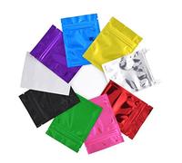 VASANA 100 sacchetti in lamina di mylar variopinti 8,5 x 13 cm, sigillabili a caldo in alluminio, sacchetti per alimenti, caffè, caramelle, stagnola