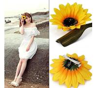 VASANA 6 clip a coccodrillo per capelli da donna da 3,9 '' belle donne e ragazze girasole clip antiscivolo forcina accessori per lo styling dei capelli per feste in spiaggia, vacanze nuziali