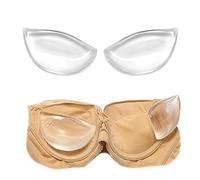 VASANA Silicone Reggiseno Inserti Reggiseno Pad Breast Enhancers Impermeabile Gel Inserti Riutilizzabili Reggiseno Lift per Donne Ragazze Bikini Push Up Breast Pads(Trasparente)