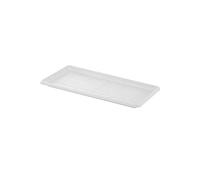 vasar Sottovaso Rettangolare in plastica Giove Colore Bianco Perla cm 92x37x5,2
