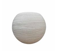 VASAR Vaso da tavolo CASPÒ SHABBY RIGATO Ø30 H24 CORDA