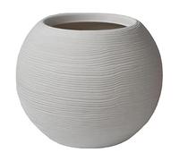 vasar Vaso Portavaso Caspò Sfera Rigata Shabby Resina sfri 40 Perla