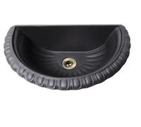 Vasca a muro parete Liberty per casa giardino con piletta in ottone a scelta