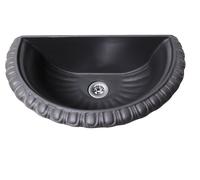 Vasca a muro parete Liberty per casa giardino con piletta in ottone a scelta