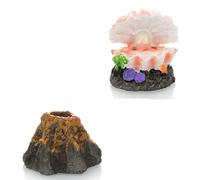 Vasca Acquario -giardinaggio Resina Accessori Ornamenti Ossigeno Pompa Aria