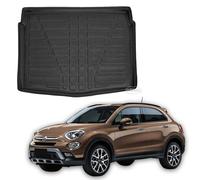 SCOUTT | Vasca Bagagliaio Proteggi Baule In TPE Su Misura Per 500X dal 2014, Bordo 4cm, Antiscivolo, Inodore, Arrotolabile