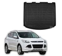 SCOUTT | Vasca Bagagliaio Proteggi Baule In TPE Su Misura Per Kuga 2013-2019, Bordo 4cm, Antiscivolo, Inodore, Arrotolabile