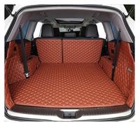 Vasca Baule Protezione Interni Per Volvo Per XC90 Five Seat 2015-2021 Cargo Liner Carpet Accessori Interni Copertura Laterale Alta Auto Anti-fouling Pads(Brown full set)