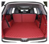 Vasca Baule Protezione Interni Per Volvo Per XC90 Five Seat 2015-2021 Cargo Liner Carpet Accessori Interni Copertura Laterale Alta Auto Anti-fouling Pads(Wine full set)