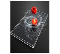 Vasca creativa trasparente per acque profonde, Serbatoio dell'acqua trasparente for fotografia in acrilico poco profondo, dimensioni multiple(80x80x5.5cm/31.4x31.4x2.16in)