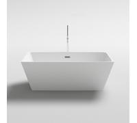 Vasca da bagno 160x80x58h bianca stile moderno centro stanza freestanding /b
