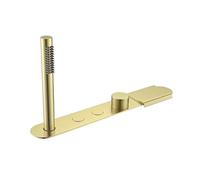Vasca da bagno a cascata miscelatore tap tap grigio vano doccia a mano rubinetto set bagno a 5 fori rubinetti mixer LWX