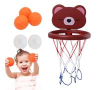 Vasca da bagno a pallacanestro, da basket a forma di cartone animato, gioco da bagno interattivo portatile, per ragazze prescolari, a casa