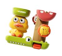 Vasca da Bagno Anatra Cartone Animato per Bambini con Occhi Rotanti E Design per Ruote Idrauliche.