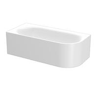 Vasca da bagno angolare BetteLux Oval IV Silhouette 185x85x45 cm, 2 schienali...