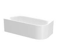 Vasca da bagno angolare BetteLux Oval IV Silhouette, 2 schienali, installazio...