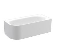 Vasca da bagno angolare BetteLux Oval V Silhouette 175x80x45 cm, 2 schienali ...